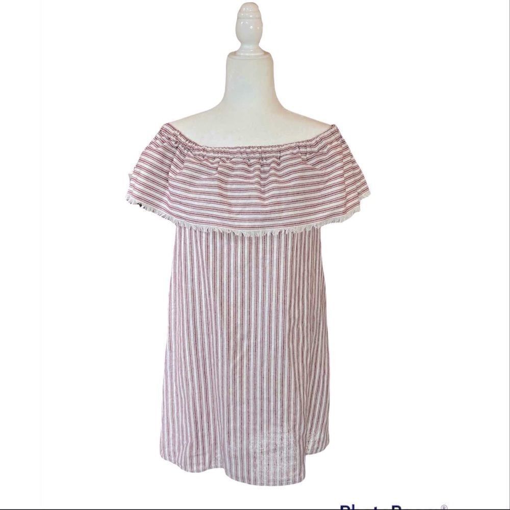 NWT Paper Crane off shoulder fringe dress size Small